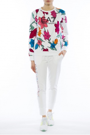 Floral motif sweatshirt, zdjęcie 2 Floral motif sweatshirt od EA7 Emporio Armani